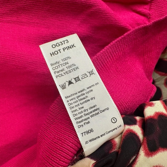 Marisota NWT Women’s Hot Pink Cardigan Leopard Tank Set US 8 10 Office Career - Picture 6 of 13